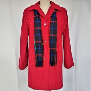Beautiful Vintage Red Sherwood Peacoat Jacket
